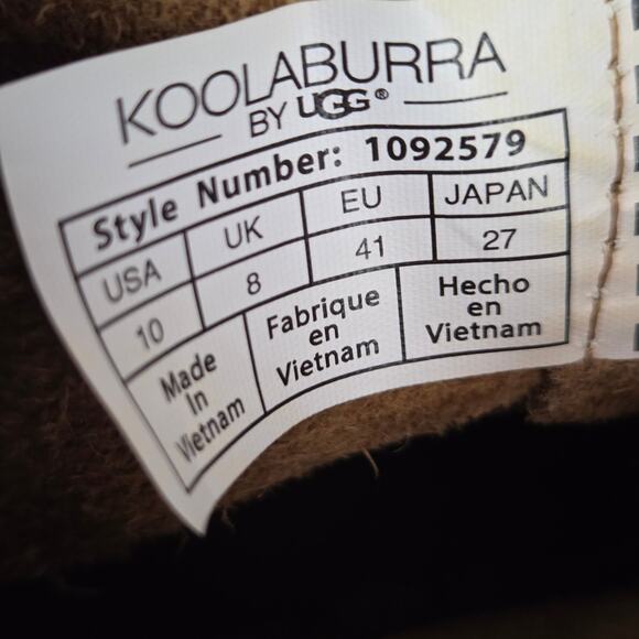 KOOLABURRA BY UGG Skyller Tassel Suede Boots10 Chestnut Brown Neutral Earthy New - Picture 7 of 9